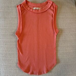 We The Free Kate Tee - Sleeveless Coral Tank - Size Small